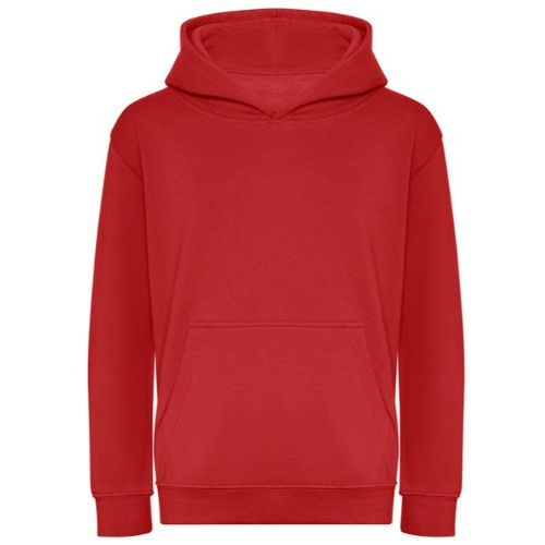 Awdis Just Hoods Kids Organic Hoodie Fire Red